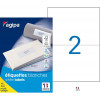 200 Étiquettes Blanches - A4 - 210X148,5Mm - Multi-Usage - Agipa 119016 pas cher