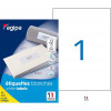 100 Étiquettes Blanches - A4 - 210X297Mm - Multi-Usage - Agipa 119004 pas cher