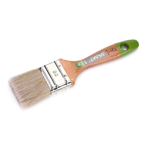 photo-Pinceau - Plat - Spécial façade - N°50 - 5 cm largeur - Manche en bois