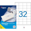3200 Étiquettes Blanches - A4 - 51X33,8Mm - Agipa 100634 pas cher-10070