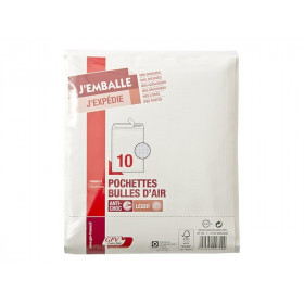 10 Pochettes Bulles D'Air 210X265 Mm (E) Autocollantes - Gpv pas cher