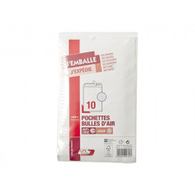 10 Pochettes Bulles D'Air 110X215 Mm (B) Autocollante - Gpv pas cher