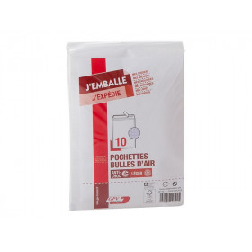 10 Pochettes Bulles D'Air 90X165 Mm (A) Autocollante - Gpv pas cher