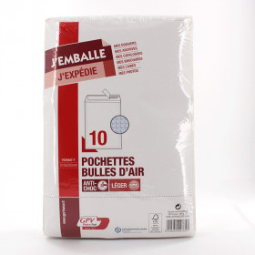 PACK'N POST 10 POCHETTES BULLES D'AIR 210X335 MM - GPV