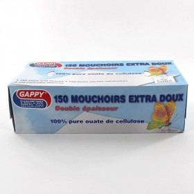 150 Mouchoirs Extra Doux Double Épaisseur - Gappy | Surdiscount