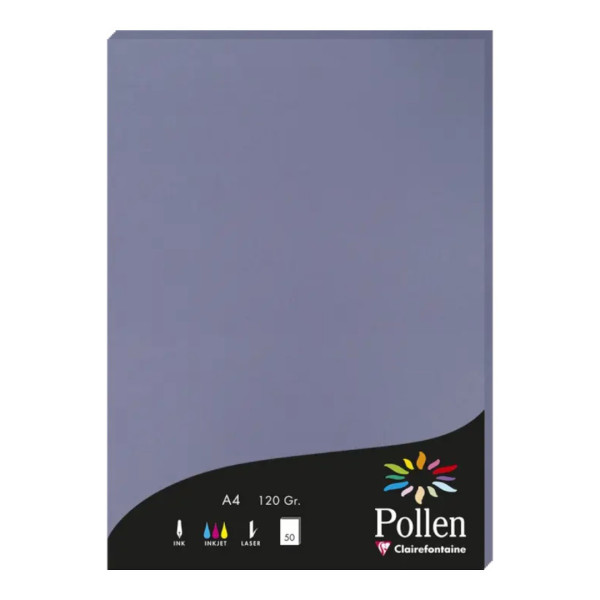 photo-Papier - A4 - Pollen - Myosotis - 120g - 50 feuilles - Clairefontaine