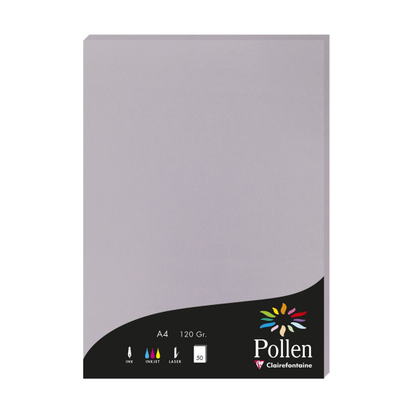 photo-Papier - A4 - Pollen - Gris koala - 120g - 50 feuilles - Clairefontaine