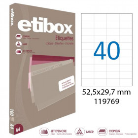 Boite De 4000 Étiquettes - Format 52,5X29,7Mm - Etibox - Apli 119769 pas cher