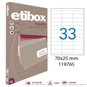 Boite De 3300 Étiquettes - Format 70X25Mm - Etibox - Apli 119765 pas cher