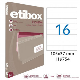 Boite De 1600 Étiquettes - Format 105X37Mm - Etibox - Apli 119754 pas cher