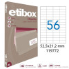 Boite De 5600 Étiquettes - Format 52,5X21,2Mm - Etibox - Apli 119772 pas cher