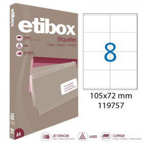 Boite De 800 Étiquettes - Format 105X72Mm - Etibox - Apli 119757 pas cher