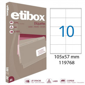 Boite De 1000 Étiquettes - Format 105X57Mm - Etibox - Apli 119768 pas cher
