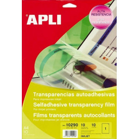 photo-Films transparents auto-adhésifs pour impression jet d'encre - 10 feuilles