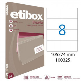 Boite De 800 Étiquettes - Format 105X74Mm - Etibox - Apli 100325 pas cher