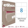 Boite De 800 Étiquettes - Format 105X74Mm - Etibox - Apli 100325 pas cher