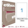 Boite De 100 Étiquettes - Format 199.6X289.1Mm - Etibox - Apli 14954 pas cher