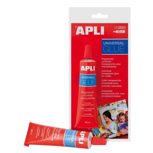 Colle Transparente Universelle 40Ml - Apli pas cher