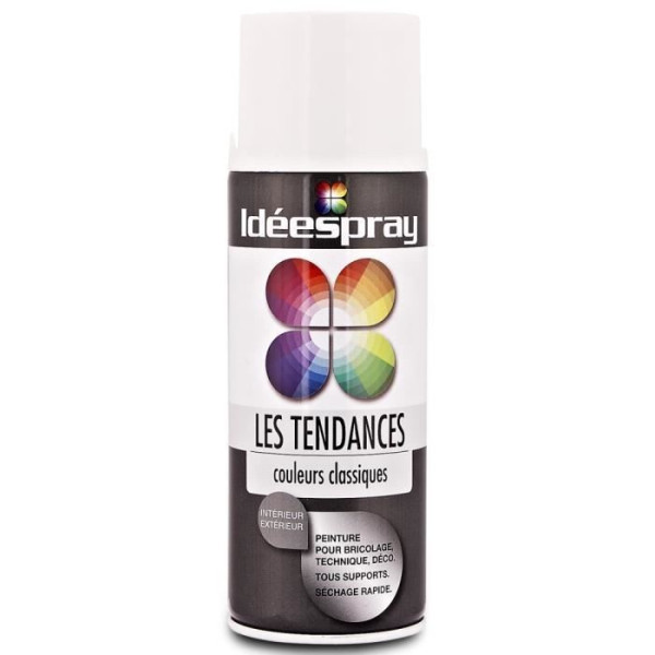 Bombe de peinture - blanc brillant - Sinto pas cher