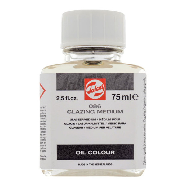 photo-Médium pour glacis - Peinture à l'huile - Fluidifie - Brillance - Talens - 75ml