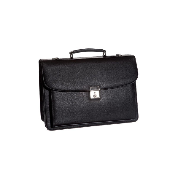 Cartable Affaire - 3 Compartiments - Noir - Cristo | Surdiscount