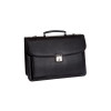 Cartable Affaire - 3 Compartiments - Noir - Cristo | Surdiscount