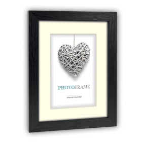 photo-Cadre photo - Format photo 7x10 ou 10x15cm - Format cadre 14x18cm - Noir