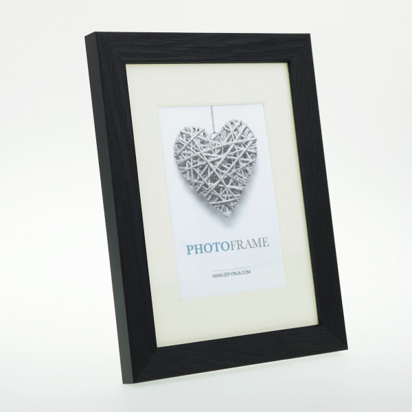 Cadre photo - Format photo 7x10 ou 10x15cm - Format cadre 14x18cm - Noir