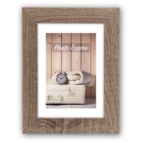 photo-Cadre photo - Format photo 10x15cm - Format cadre 14x19cm - Marron