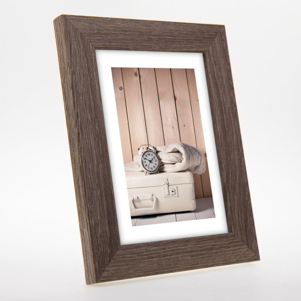 Cadre photo - Format photo 10x15cm - Format cadre 14x19cm - Marron