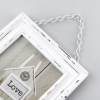 Cadre photo - Format photo 15x20cm - Cadre 22x27cm - Bois - Vintage - Blanc