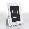 Cadre photo - Format photo 15x20cm - Cadre 22x27cm - Bois - Vintage - Blanc