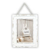 photo-Cadre photo - Format photo 10x15cm - Cadre 17x22cm - Bois - Vintage - Blanc