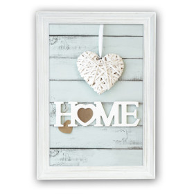 photo-Cadre photo - Blanc - Format photo 13x18cm - Format cadre 17x22 - Bois - Vintage