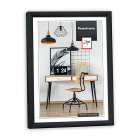 photo-Cadre photo - Format photo 21x29,7cm - Cadre 31x22cm - Noir