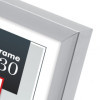 Cadre photo - Format photo 21x29,7cm - Cadre 31x22cm - Alu - Argent