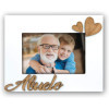 photo-Cadre photo - Format photo 10x15cm - Cadre 17x22cm - Bois - Blanc - Abuelo