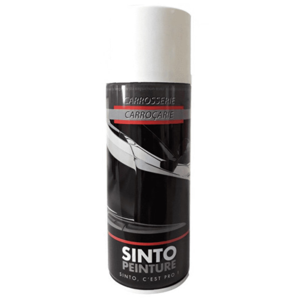 Bombe de peinture pour carrosserie - blanc brillant - Sinto pas cher