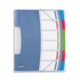 Trieur - 6 Touches - Translucide - Multicouleurs - Esselte pas cher