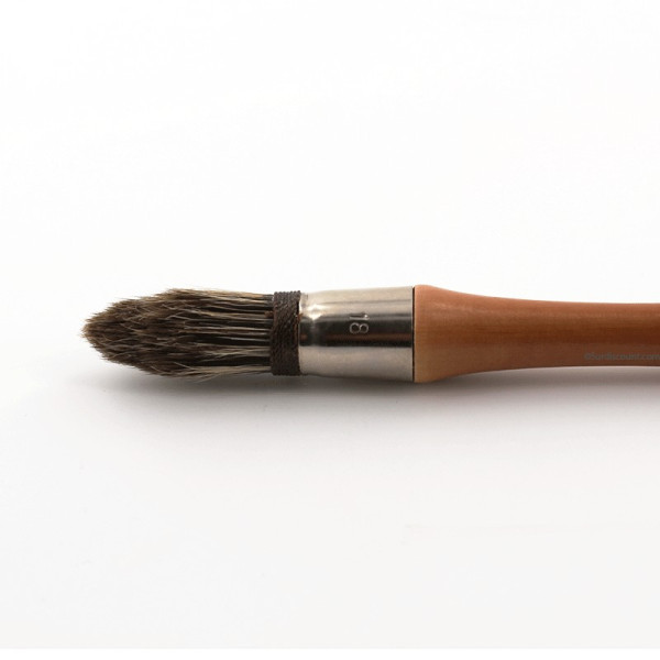 Pinceau À Rechampir Pro - Spécial Bois - Soie Naturelle - Manche Bois Fsc - N°18 - Amt | Surdiscount