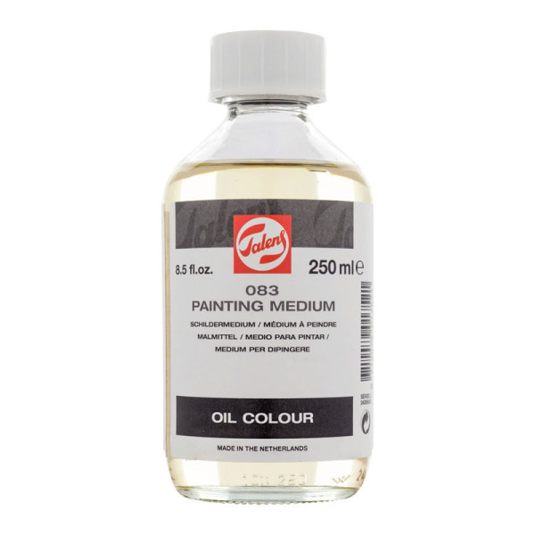 Médium à peindre - Peinture à l'huile - Fluidifie - Augmente la brillance - 250ml - Talens