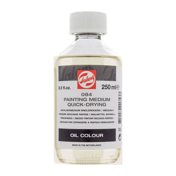 Médium à peindre - Peinture à l'huile - Séchage rapide - Fluidifie - Augmente la brillance - 250ml - Talens