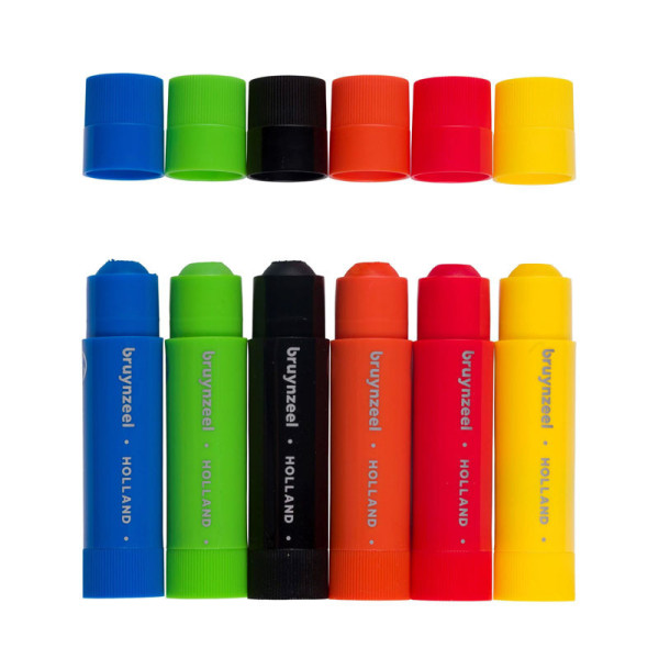 Gouache - Sticks - Pour enfant - 6 couleurs - Coloriage et dessin - Bruynzeel