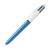 Stylo - 4 Couleurs - Pointe Moyenne - Bic - Corps Bleu pas cher