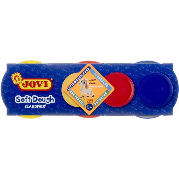 Acheter Pâte A Modeler Soft Dough - Jovi - 3 Pots