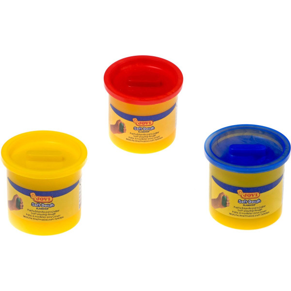 Acheter Pâte A Modeler Soft Dough - Jovi - 3 Pots pas cher