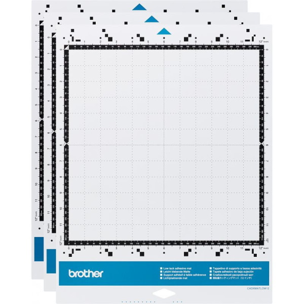 ScanNcutSDX - Brother - 3 supports adhésif à faible adhérence - 30,5x30,5cm