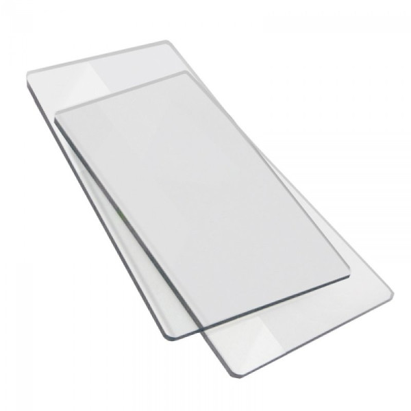 2 plaques de découpe - Pour machine Big Shot Plus - Sizzix - 22x38,1cm - Transparente