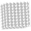 Feuilles adhésives - Permanente - 10 pièces - 15,24x15,24 cm - Scrapbooking - Sizzix