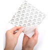 Feuilles adhésives - Permanente - 10 pièces - 15,24x15,24 cm - Scrapbooking - Sizzix
